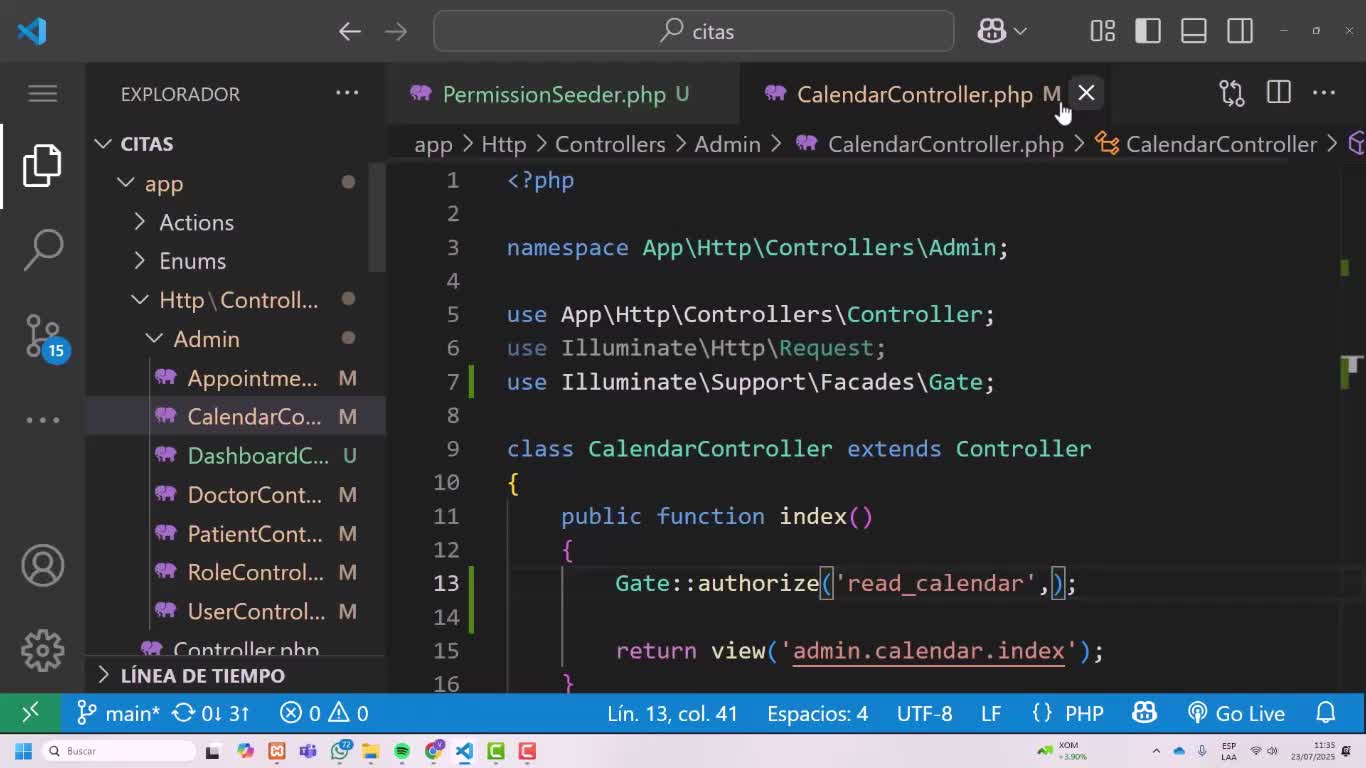 Refactorizar sidebar